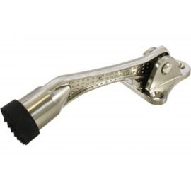 Дверной фиксатор Аллюр KH-130 SN матовый никель козья ножка Я665 