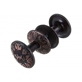 Дверная ручка Литейщик-Плюс РД-101 "Ящерица" старая медь 6500 