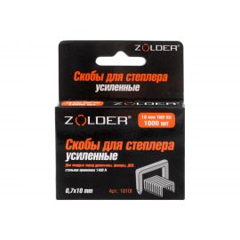 Запасные усиленные скобы ZOLDER 10 мм тип 53, 1000 шт. 1010F 
