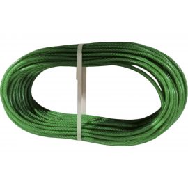 Стальной латунированный трос с покрытием полиамид BEFAST 4.0 погодоустойчивый, зелен, 20м TCO040GS 