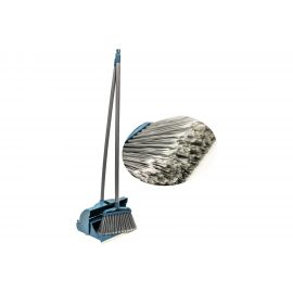 Комплект щётка с совком для мусора GoGo ПВХ, цвет серо-голубой 60420 