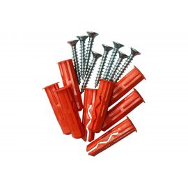 Шуруп ЕВРОПАРТНЕР Zn 5,0х35 в компл. с дюбелем MULTI 10x40 8шт. MP 407 17 