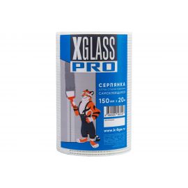 Лента серпянка стеклотканевая самоклеящаяся X-Glass Pro 150 мм х 20 м Б0000003823 