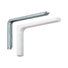Кронштейн VORMANN Design 148х240х35 мм, оцинкованный, цвет: белый, 40 кг 01137 250 W 