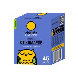 Комплект от комаров Комарофф оффлайн БЫСТРО 45 ночей, без запаха, флакон 30 мл OF01060401 
