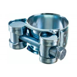 Силовой хомут Nord-Yada Д: 26-28 мм, Ш: 18 мм, Т: 0,6 мм, болт: М5х40, оцинкованная сталь 905985 