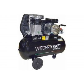 Двухцилиндровый ременной компрессор WIEDERKRAFT 50л 320л/мин WDK-90532 