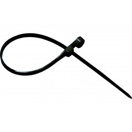 Кабельный хомут с монтажным отверстием Экопласт 3.5х110 мм, черный 45109BL 