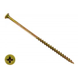 Саморез по дереву КРЕП-КОМП жёлтый цинк PH-2, 4,8х152, 100 шт. ждп15248ф 