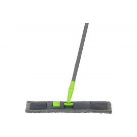 Швабра для пола с насадкой из микрофибры Рыжий кот MopM3 цвет серый 005935 