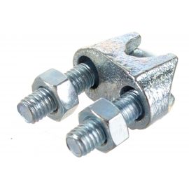 Зажим троса DIN 741 оцинкованный 25 шт. (10 мм; ТФ5) Зубр 4-304415-10 