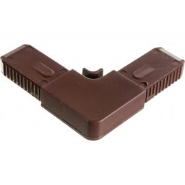 Соединительный уголок Агат ABS, цельнолитой, коричневый 4013.05 