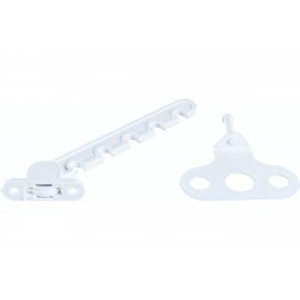 Оконный ограничитель для ПВХ Левша белый, 5-позицион., 10 шт. У1-56610.Б 