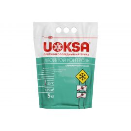 Противогололедный материал UOKSA с мраморной крошкой - 25 C, 5 кг, пакет 2205 