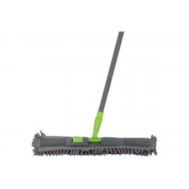 Швабра для пола с насадкой из микрофибры Рыжий кот MopМ4 цвет серый 005936 