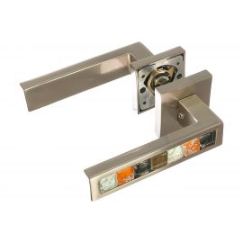 Дверная ручка ORO&ORO никель матовый КВ 931-13 SN 