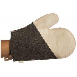 Рукавица для сауны Банные штучки Комби, войлок 100% 41070 