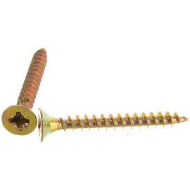 Потайной универсальный шуруп Метизный двор 4,0x35, желтый, 500 шт. 4607159063274 