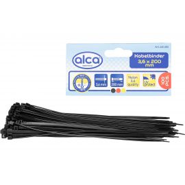 Пластиковая стяжка хомут Alca 3,6x200 мм, 100 шт. 614200 