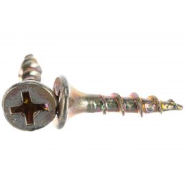 Саморезы с потайной головкой и крупным шагом МТК желтый цинк 1 кг, 3,5x19 113067 