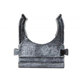 Крепеж-клипса для трубы Electraline пвх, цвет серебр. век 10 шт BTK1-16-11-10 