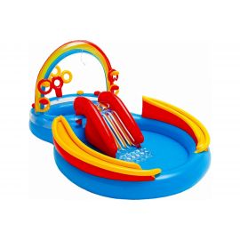 Детский игровой центр-бассейн с горкой и фонтаном 297х193х135 Intex 57453 