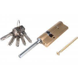 Цилиндровый механизм под вертушку CISA дл. шток ASIX OE307-87.00 90 мм/55+10+25, ЛАТУНЬ 23915 