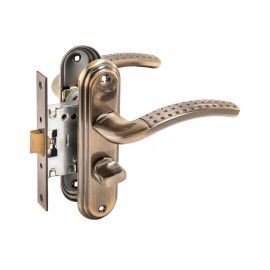 Защелка БУЛАТ ЗЩ1-Д01.01 (П) АЛЬФА (бронза; правая; с фиксацией) 13947 