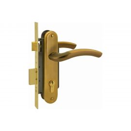 Врезной замок НОРА-М N23-70 Л мат.кофе 16137 