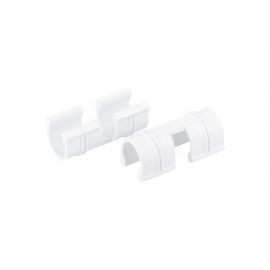 Зажим для крепления плёнки к каркасу парника PALISAD d-12 мм, 20 шт, белый 64427 