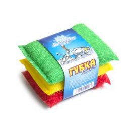 Посудная губка Аквамаг светофор, 3 шт МГП-001 