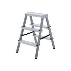 Двухсторонняя стремянка Новая Высота сталь/алюминий, 2х3 ступени 1140203 
