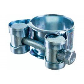 Силовой хомут Nord-Yada Д: 23-25 мм, Ш: 18 мм, Т: 0,6 мм, болт: М5х40, оцинкованная сталь 905984 