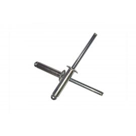 Вытяжная заклепка ZAMETAL 4x12 нержавеющ. сталь, DIN 7337, A2, уп. 500 шт. ZA519689 