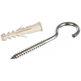 Распорный дюбель Зубр МАСТЕР тип ЕВРО с шурупом-полукольцом, 8х40 / 5х75 мм, 6 шт 30686-08-40 