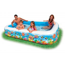 Бассейн-ванна надувной Intex 305х183х56см с рыбками 58485 