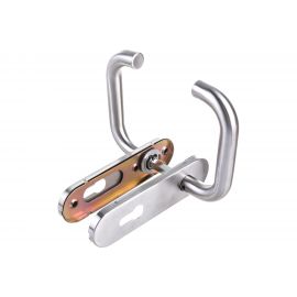 Дверная ручка Fuaro DH-0433 SS с пружиной, нержавейка 201, квадрат 9x140 мм 42599 