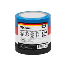 Набор изоленты KRANZ АВТО 4 цвета по 5 м х 15 мм, 0.13 мм KR-09-2011 