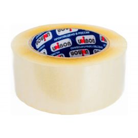 Упаковочная клейкая лента UNIBOB прозрачная 48 мм х 132 м 134839 