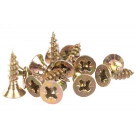 Потайной универсальный шуруп Метизный двор 4,0x16, желтый, 1000 шт. 4607159063236 