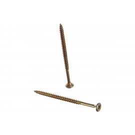 Универсальные шурупы ВИРТУОЗ 4,0х70 мм, потайная головка, желтый цинк 25 шт 02914 