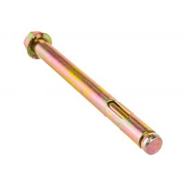 Анкерный болт с гайкой Зубр 12 x 129 мм, 10 шт, желтопассивированный, Профессионал 302342-12-129 