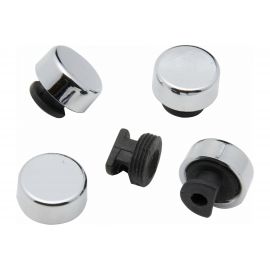 Зеркалодержатель Локри хром, пластик-металл, d 20 мм, 4 шт. ЗПМ20 