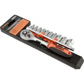 Набор торцевых головок АвтоDело 1/4" DR 12 предметов холдер 39844 14565 