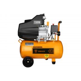 Компрессор DEKO воздушный поршневой масляный 24л ресивер, 260л/мин DKAC24 
