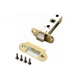 Межкомнатная защелка РЕНЦ овальная планка, латунь блестящая INL 5-45 oval B 