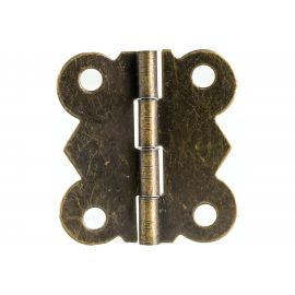 Карточная петля Левша фигурная, 25x30 мм, 2 шт., бронза У8-3929.СБ 