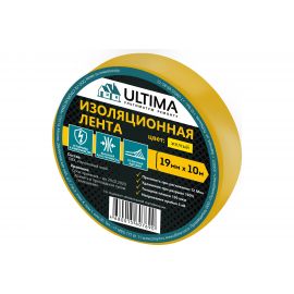 Изоляционная лента ULTIMA ПВХ, цвет желтый 1910yellow 