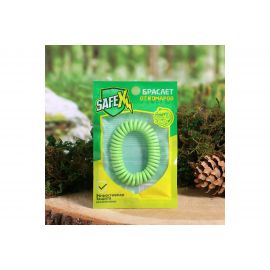 Антимоскитный браслет Safex, пружинка, № 1, зеленый, 1 шт. 4098059 