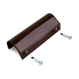 Балконная ручка Агат металл-алюминий, с саморезами с буром, коричневая 4006.05 